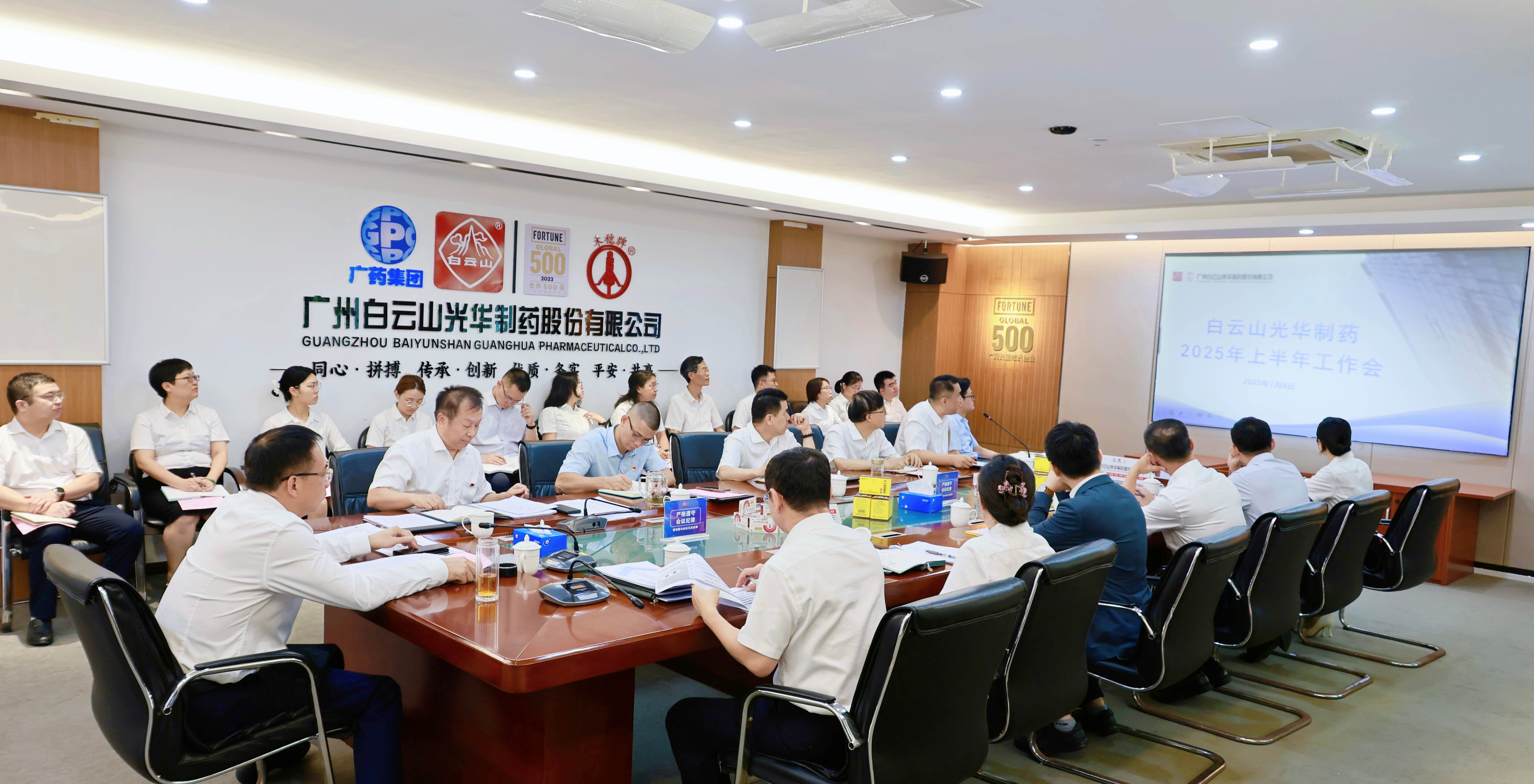 严实作风强基本 奋楫冲刺立异绩——白云山诸侯快讯制药召开2025年上半年岁情聚会